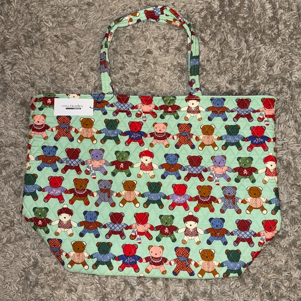 Vera Bradley Toasty Teddies Essential Grand Tote